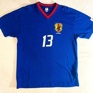 Authentic Japan Soccer Jersey Size Adult M (Yanagisawa)